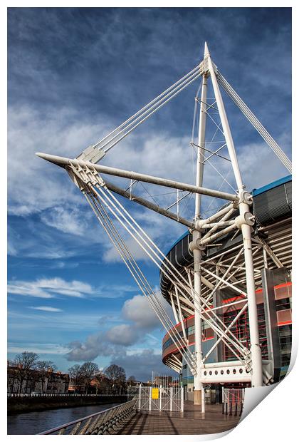  Millennium Stadium, Cardiff.  Print by Becky Dix