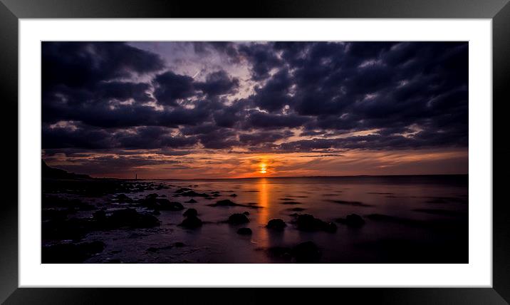 Sunset Bay Framed Mounted Print by Kevin Champion