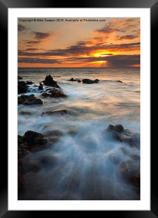 Sunbeams over Lanai Framed Mounted Print by Mike Dawson