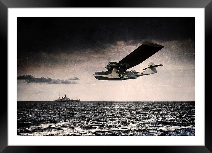 RAF Catalina  Framed Mounted Print by J Biggadike