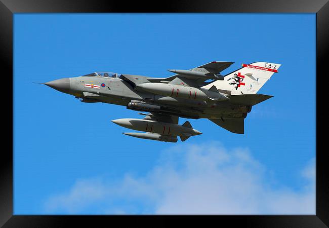 Anniversary Tornado over RAF Coningsby Framed Print by Peter Hart