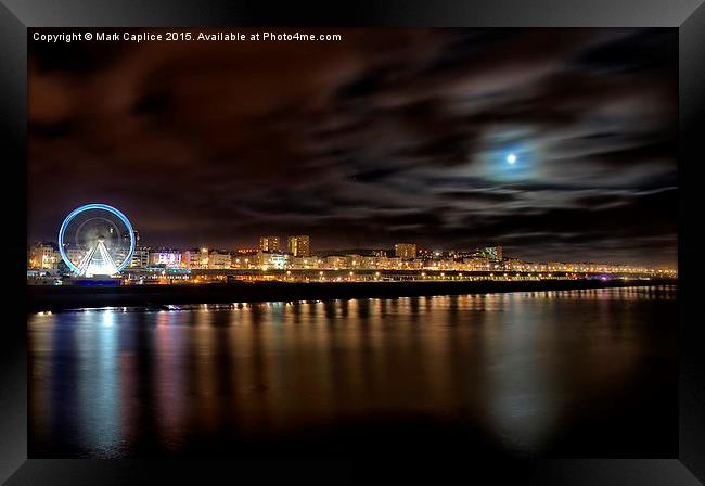  Brighton by Night Framed Print by Mark Caplice