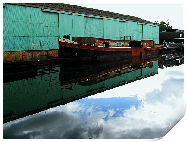 Old Barge Print by Chris Day