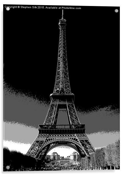  Eifle Tower Acrylic by Stephen Silk