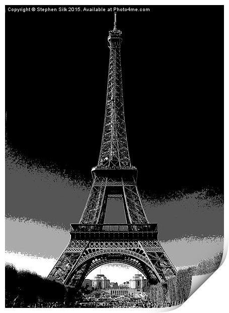  Eifle Tower Print by Stephen Silk
