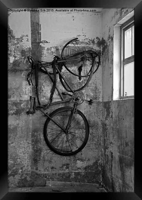  Old Bike Remains Framed Print by Stephen Silk
