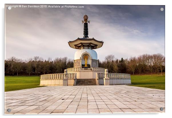  MK Peace Pagoda Acrylic by Dan Davidson