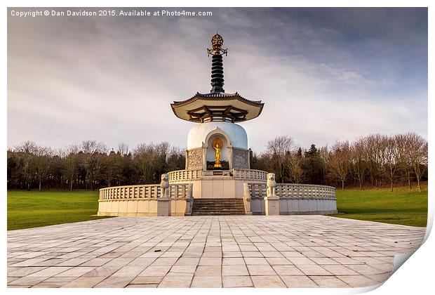  MK Peace Pagoda Print by Dan Davidson