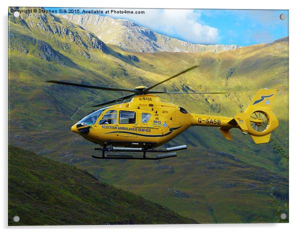  Scottish Air Ambulance Service Acrylic by Stephen Silk