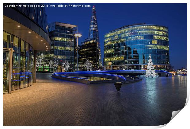  The Shard,along the south bank,queens walk Print by mike cooper