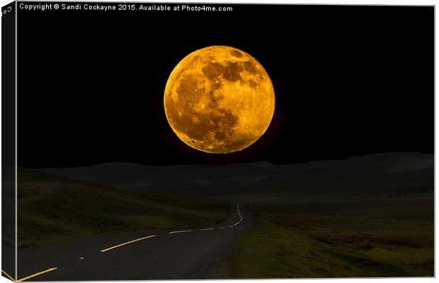  Blood Moon Over Buttertubs Pass Canvas Print by Sandi-Cockayne ADPS