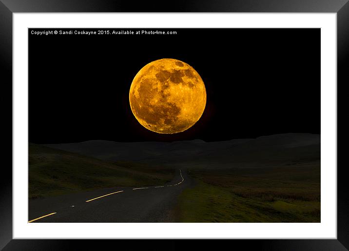  Blood Moon Over Buttertubs Pass Framed Mounted Print by Sandi-Cockayne ADPS