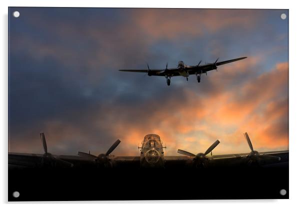 Lancaster Skies  Acrylic by J Biggadike