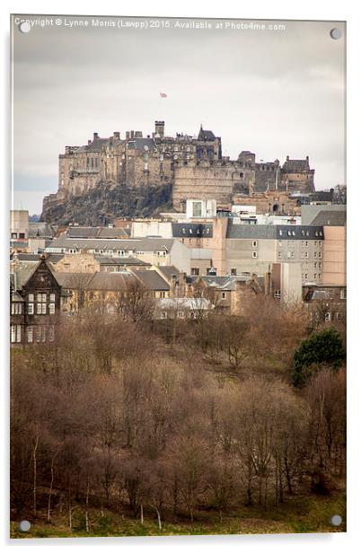  A Portrait Of Edinburgh Castle Acrylic by Lynne Morris (Lswpp)