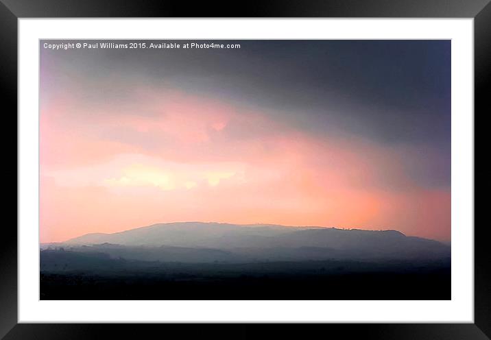  Shropshire Hills Framed Mounted Print by Paul Williams