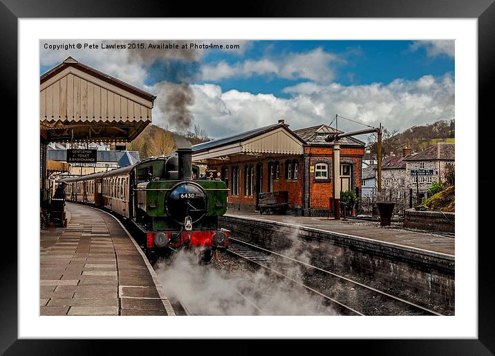  Llangollen Railway Station Framed Mounted Print by Pete Lawless