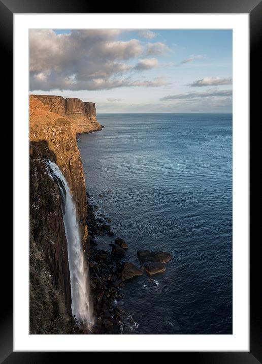  Kilt Rock Waterfall Framed Mounted Print by James Grant