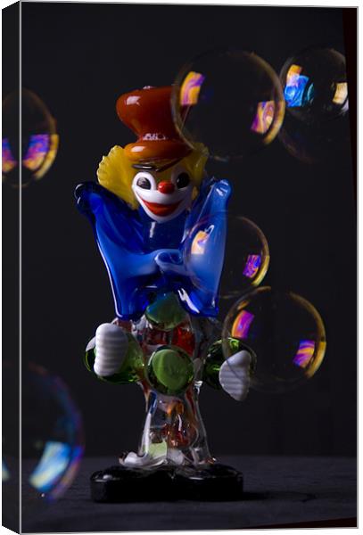 Juggling Clown Canvas Print by James Lavott