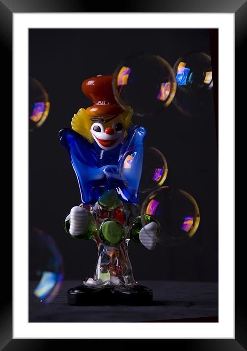 Juggling Clown Framed Mounted Print by James Lavott