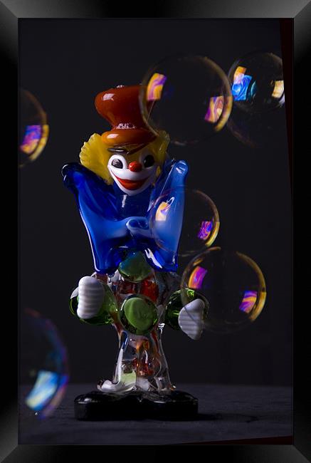 Juggling Clown Framed Print by James Lavott