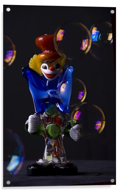Juggling Clown Acrylic by James Lavott