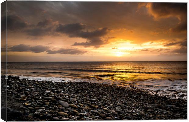  Wisemans Bridge Winter Sunrise Canvas Print by Simon West