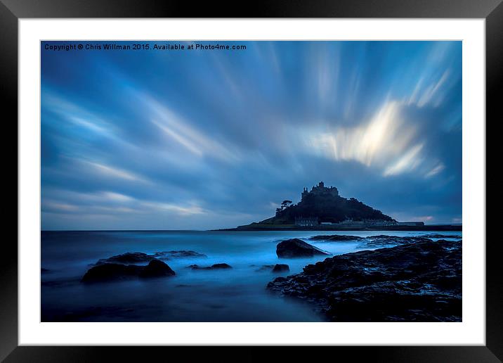  St Michaels Mount Framed Mounted Print by Chris Willman