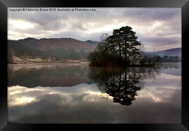  Rydal Water Reflections Framed Print by Catherine Fowler