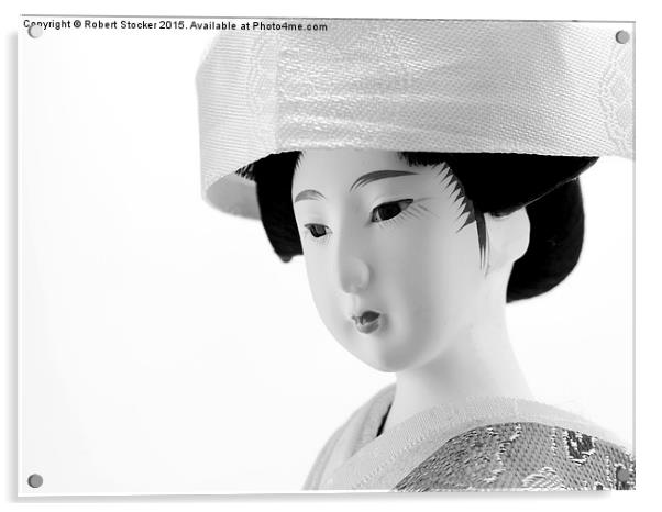  Japanese figure Acrylic by Robert Stocker