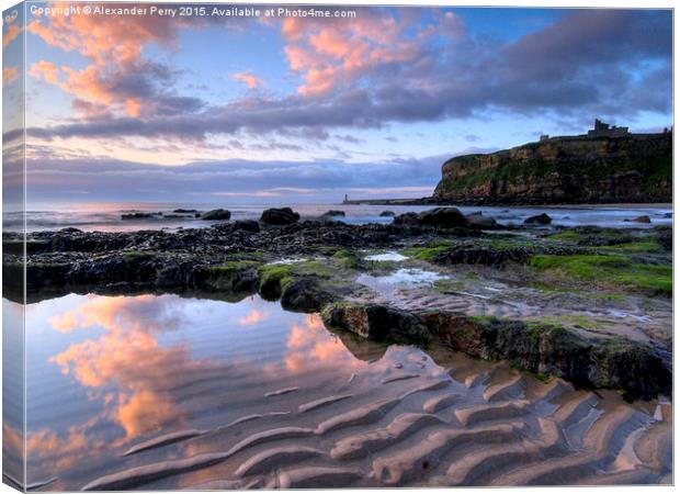  King Edwards Bay, Tynemouth Canvas Print by Alexander Perry