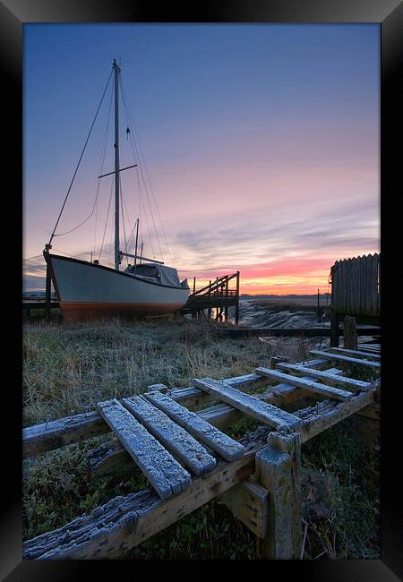 Skipool Creek Sunrise Framed Print by Gary Kenyon