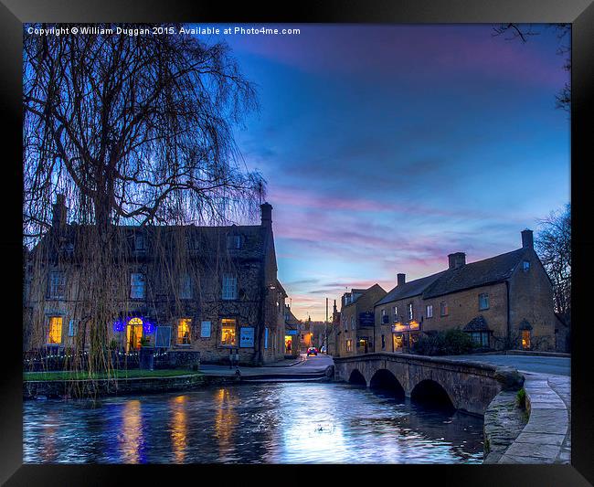  Bourton on Water in the Cotswolds Framed Print by William Duggan