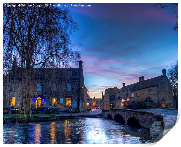  Bourton on Water in the Cotswolds Print by William Duggan