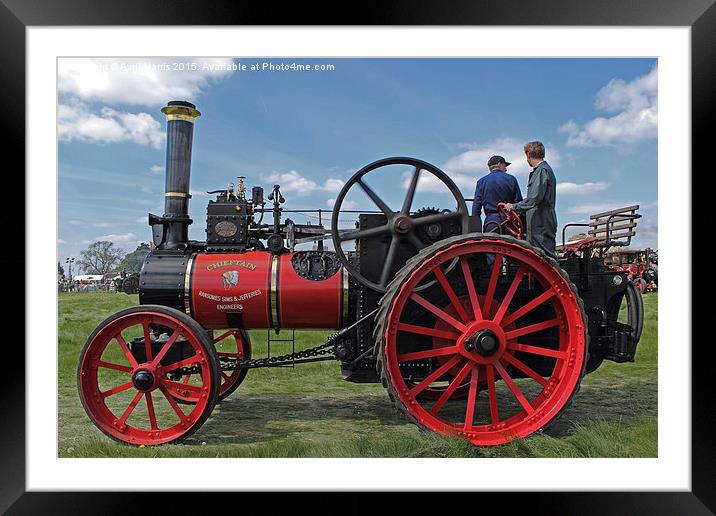  Chieftain traction engine Framed Mounted Print by Avril Harris