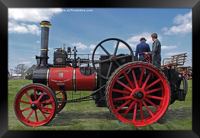  Chieftain traction engine Framed Print by Avril Harris