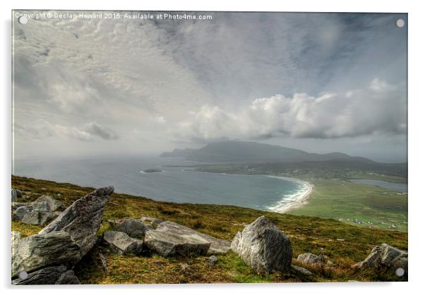  On top of Achill Island Acrylic by Declan Howard