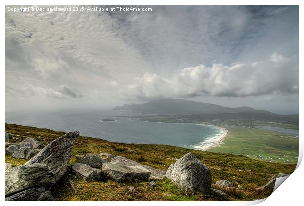  On top of Achill Island Print by Declan Howard