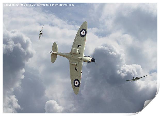  Spitfire - 'You can run................' Print by Pat Speirs