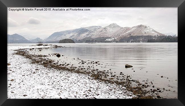 Derwent Water, Lake District, in Winter Framed Print by Martin Parratt
