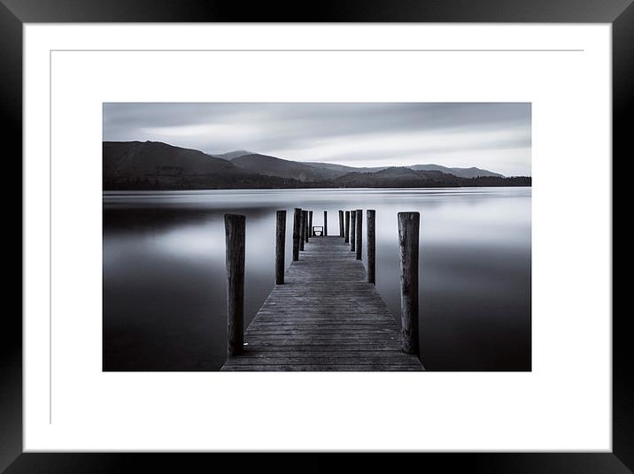  Ashness Jetty, Derwentwater Framed Mounted Print by Michael Houghton