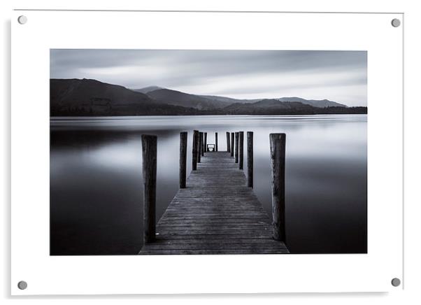  Ashness Jetty, Derwentwater Acrylic by Michael Houghton