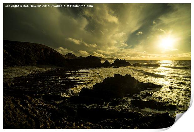  Hartland Quay Sunset  Print by Rob Hawkins