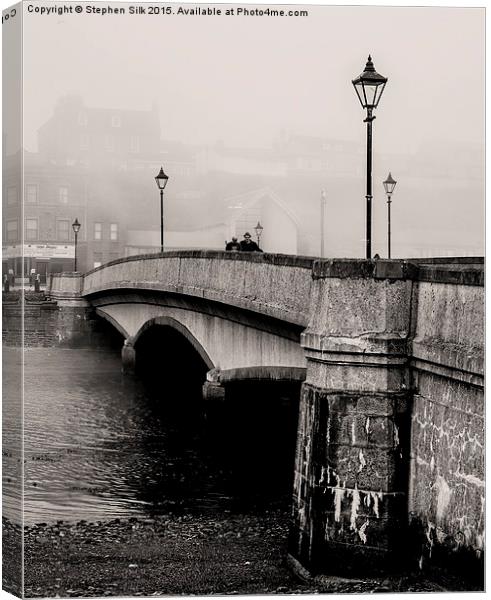  Victoria Pl Bridge, Wick Scotland Canvas Print by Stephen Silk
