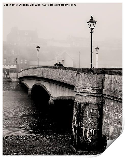 Victoria Pl Bridge, Wick Scotland Print by Stephen Silk