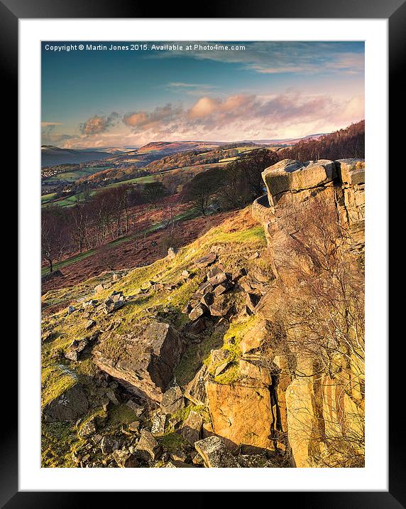 Over Hathersage from the Surprise View Framed Mounted Print by K7 Photography
