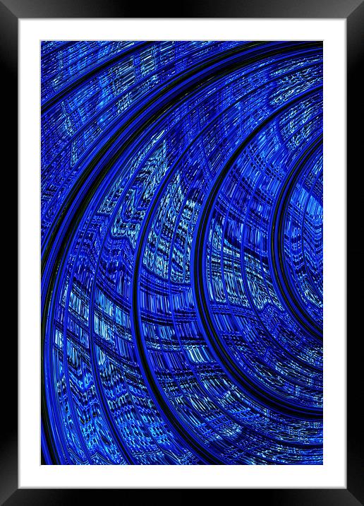 Balloon Flower Fractal Framed Mounted Print by Steve Purnell