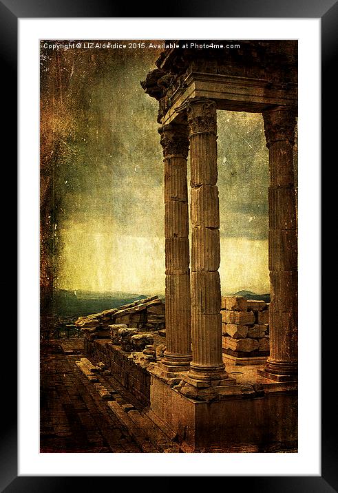  Dramatic Acropolis Framed Mounted Print by LIZ Alderdice