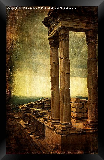  Dramatic Acropolis Framed Print by LIZ Alderdice