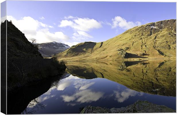 Down Crummock Water Canvas Print by James Lavott