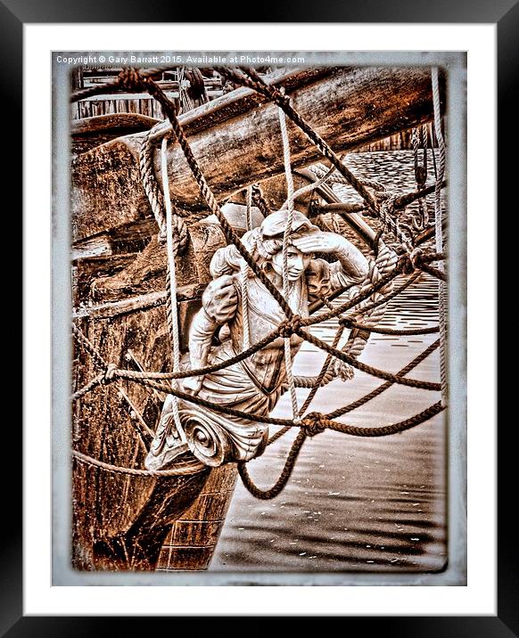  Sea Maiden At Watch Framed Mounted Print by Gary Barratt